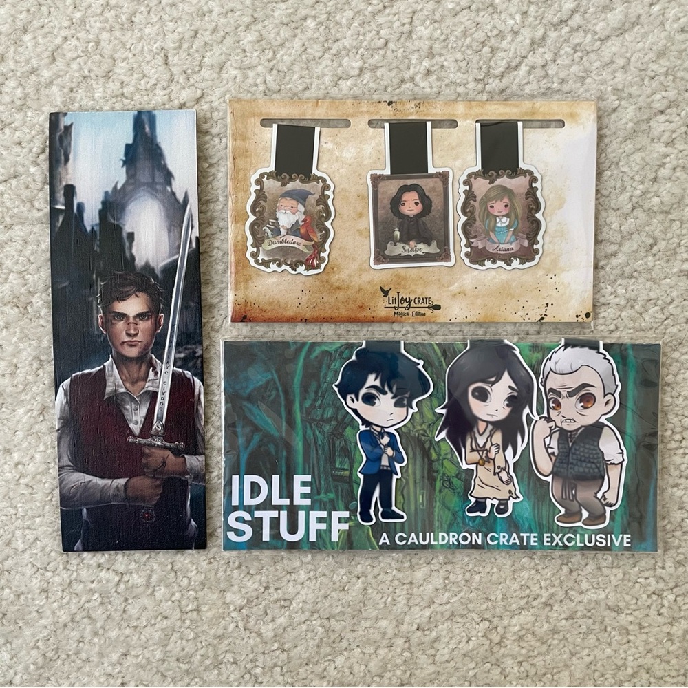 LitJoy and Cauldron Crate "Harry Potter" Magnetic or Wooden Bookmarks